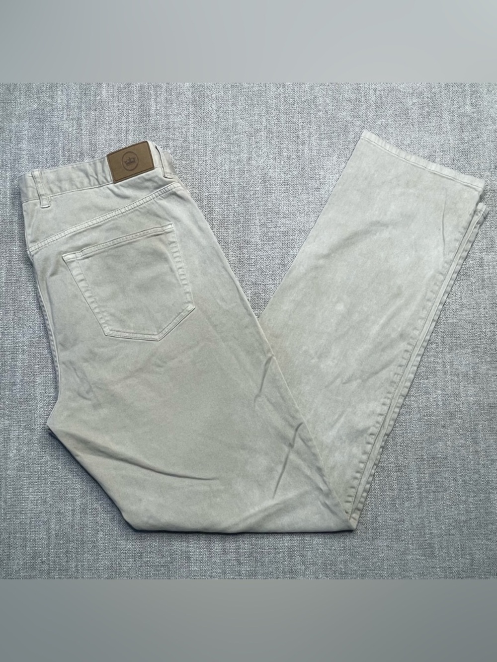 Peter Millar Pants Mens Sz 35x33 Beige Crown Sport Golf Khaki Stretch